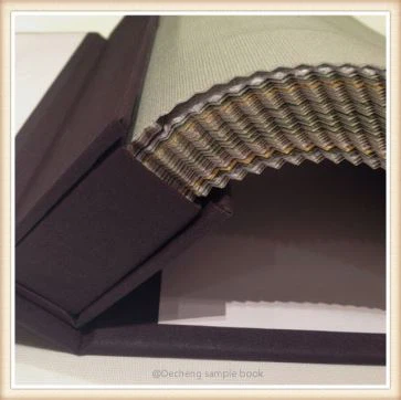 Livro de catálogo de tecido ao ar livre